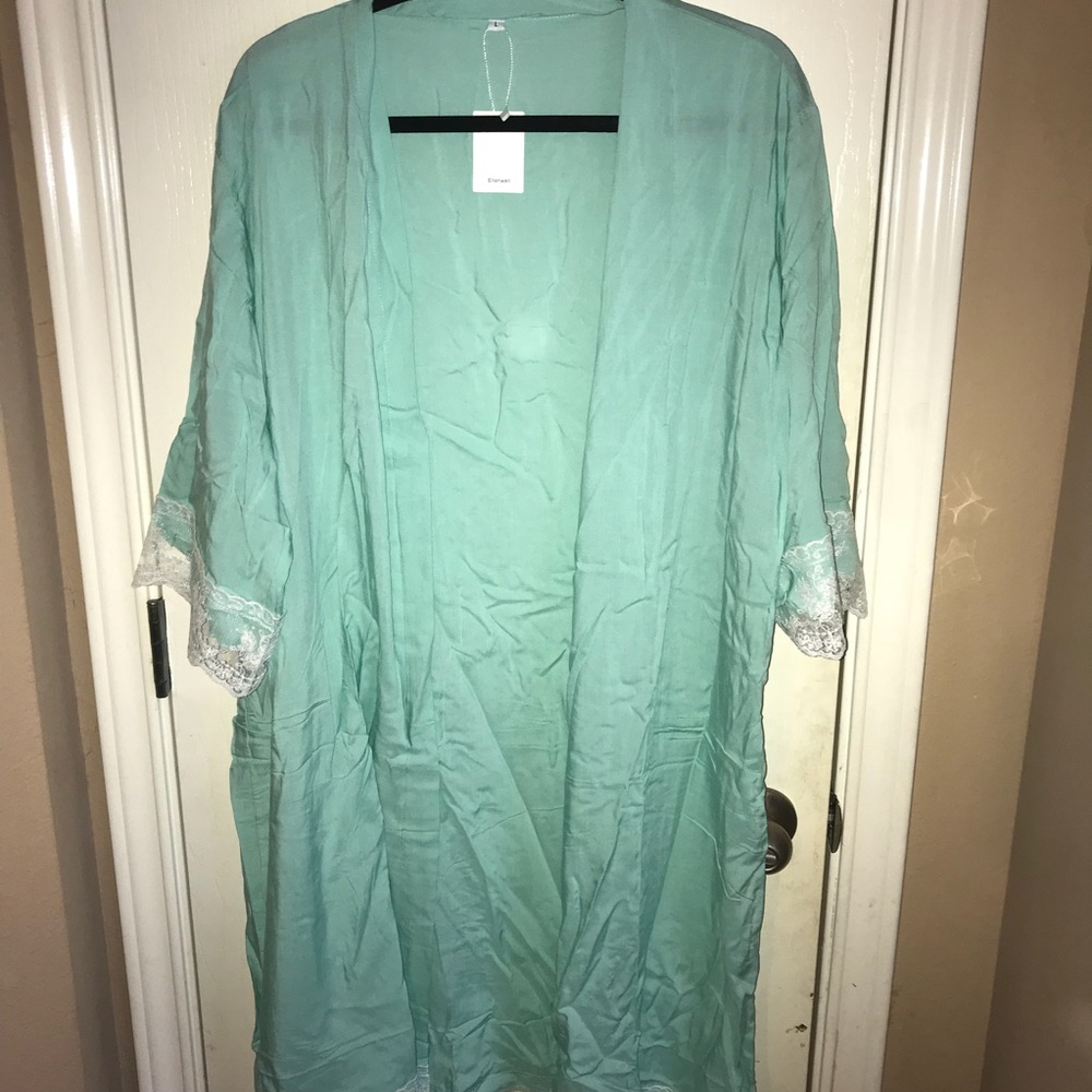 Mint green robe